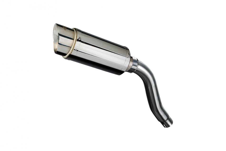 HONDA XL650V TRANSALP 2000-2008 200mm ROUND STAINLESS SILENCER EXHAUST KIT