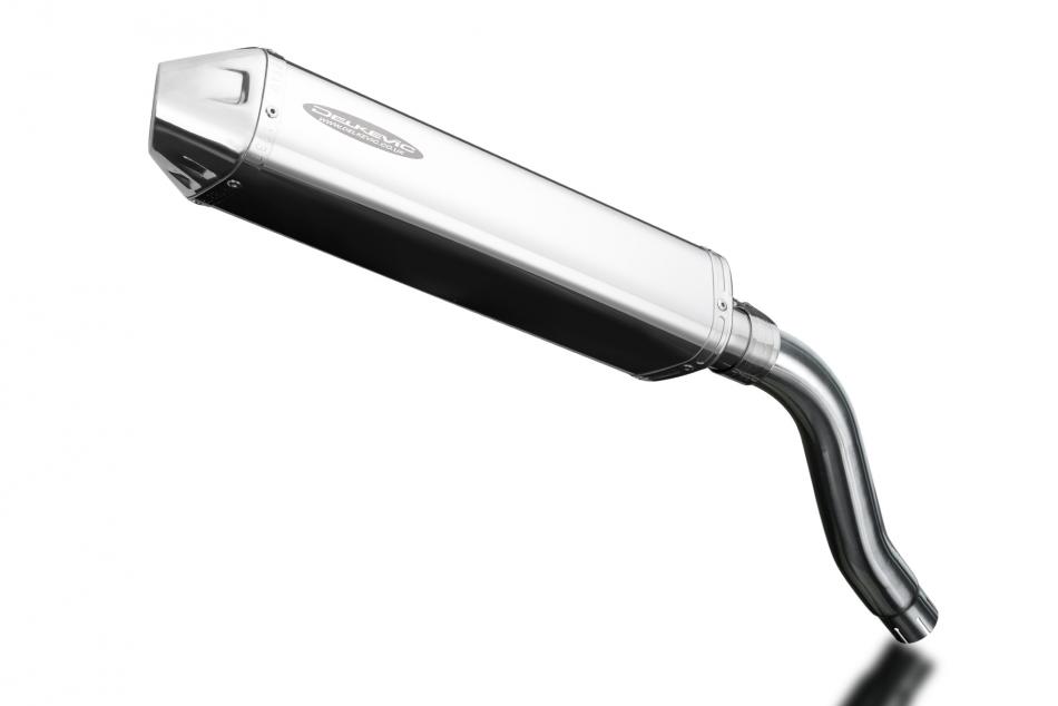 Honda XL650V Transalp 2000-08 420mm Tri-Oval Stainless Exhaust Silencer Can Kit