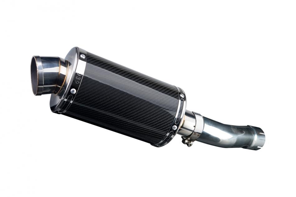 YAMAHA XJR1300 RACER 2015-2017 225mm OVAL CARBON SILENCER EXHAUST KIT