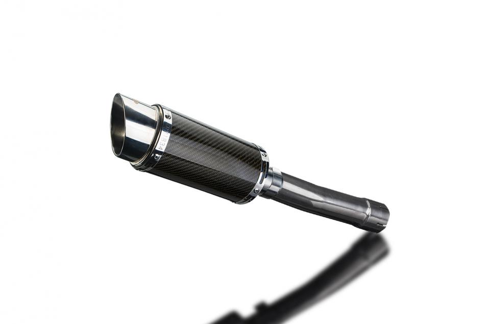 TRIUMPH DAYTONA 2001-2002 200mm ROUND CARBON  SILENCER EXHAUST KIT