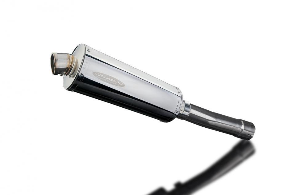 TRIUMPH DAYTONA 2001-2002 350mm OVAL STAINLESS BSAU SILENCER EXHAUST KIT