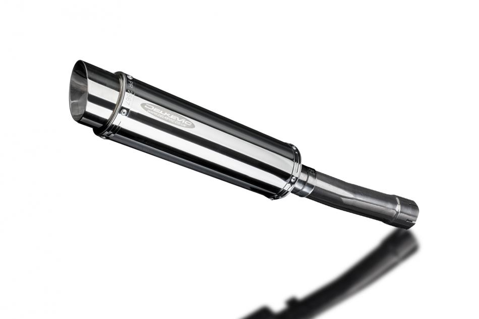 TRIUMPH DAYTONA 2001-2002 350mm ROUND STAINLESS BSAU SILENCER EXHAUST KIT