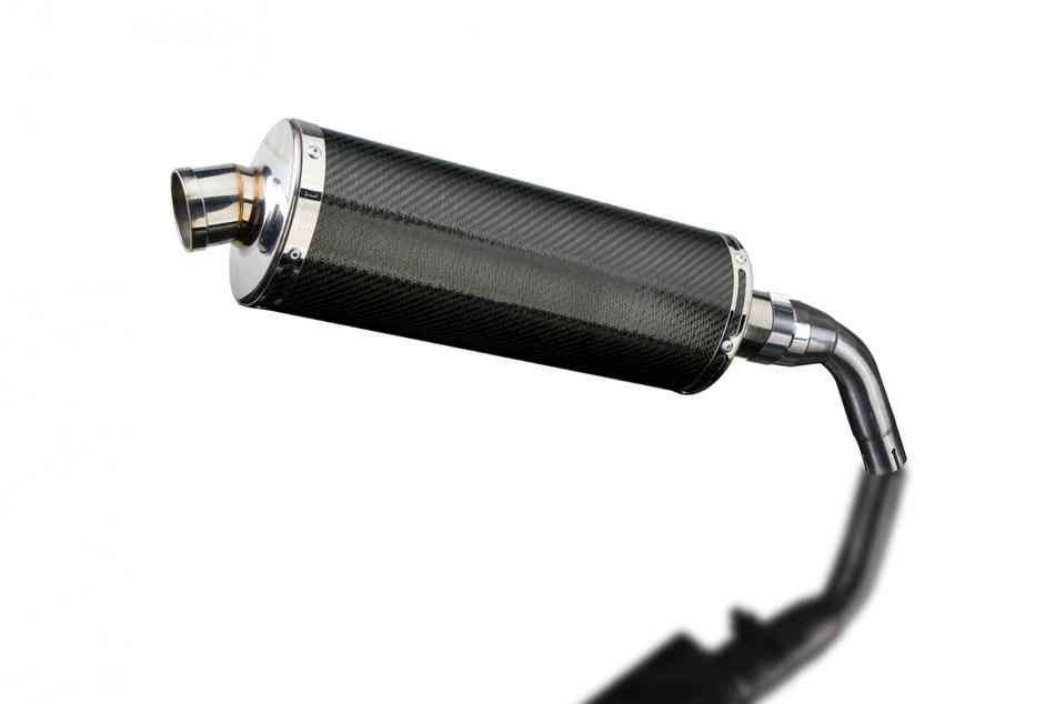 HONDA MSX125 GROM 13-15 MUDGUARD COMPAT 350mm OVAL CARBON BSAU EXHAUST KIT