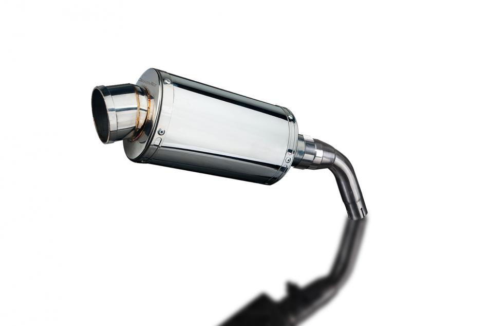 HONDA MSX125 GROM 13-15 MUDGUARD COMPAT 225mm OVAL STAINLESS EXHAUST KIT