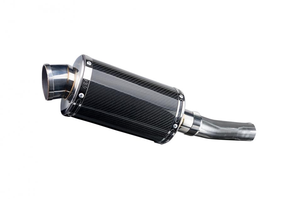 HONDA CB500X 2016-2019 225mm OVAL CARBON SILENCER EXHAUST KIT