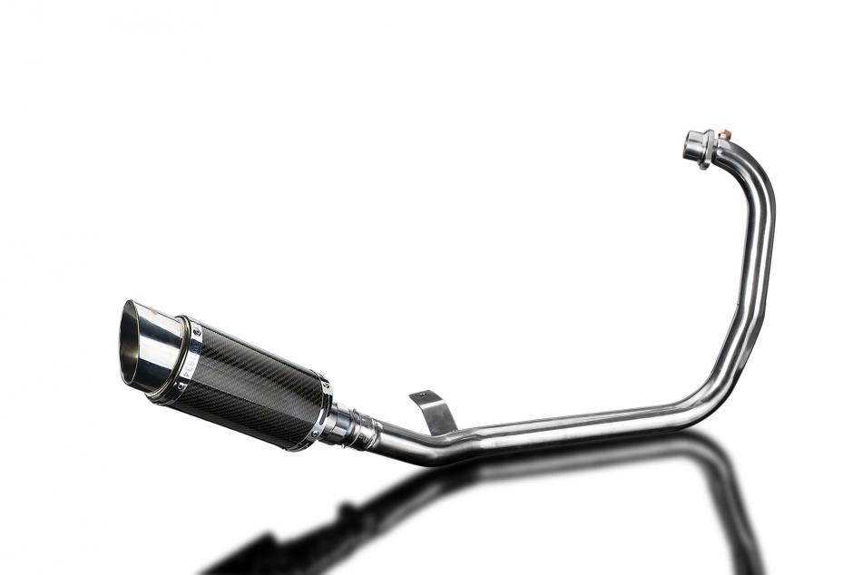 HIMALAYAN 2017-2024 MINI 200mm CARBON ROUND SILENCER COMPLETE SYSTEM