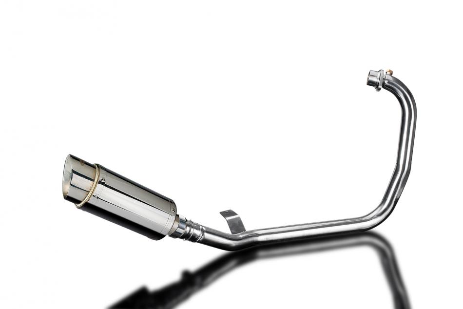 HIMALAYAN 2017-2024 MINI 200mm ROUND SILENCER COMPLETE SYSTEM 304 STAINLESS STEEL