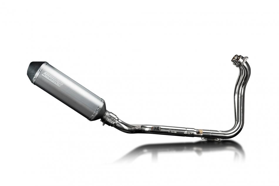 Suzuki GSX-8S 2023-2024 Delkevic Full Exhaust 2-1 343mm X-Oval Titanium Silencer