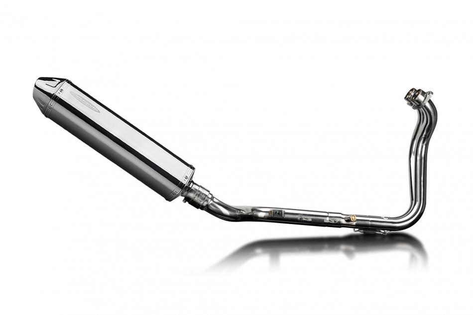 Suzuki GSX-8S 2023-2024 Full Exhaust 2-1 420mm Tri-Oval Stainless Silencer Can