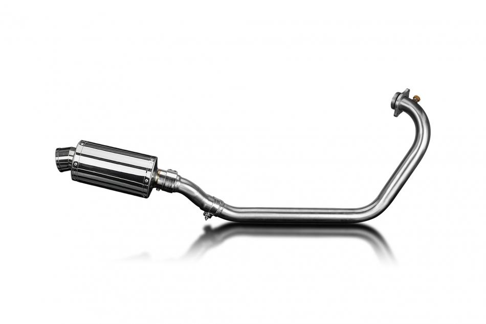 Triumph Scrambler 400X 2024-2025 Complete Exhaust 225mm Oval Stainless Silencer