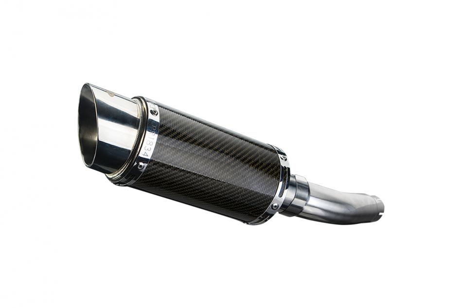 TRIUMPH SPRINT ST 955i 1998-2005 200mm ROUND CARBON  SILENCER EXHAUST KIT