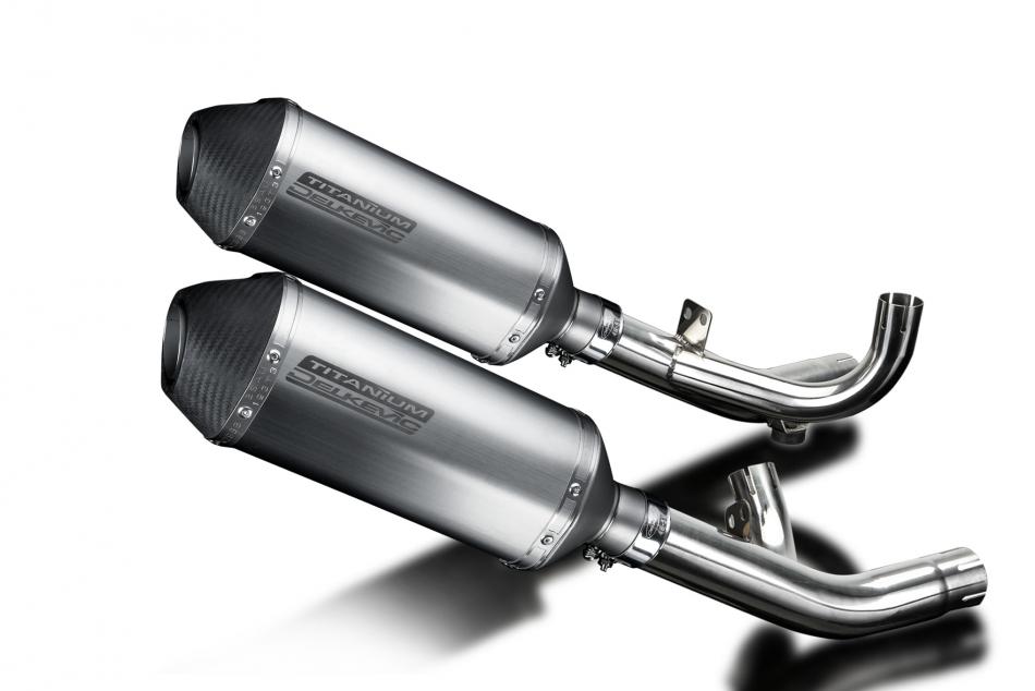 Yamaha V-Max 1700 2009-2020 260mm X-Oval Titanium Exhaust Silencer Can Kit