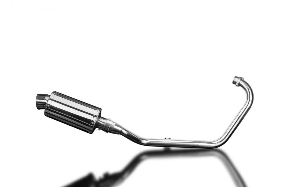 HONDA CB125F 2015-2018 FULL EXHAUST SYSTEM 225mm STAINLESS OVAL SILENCER