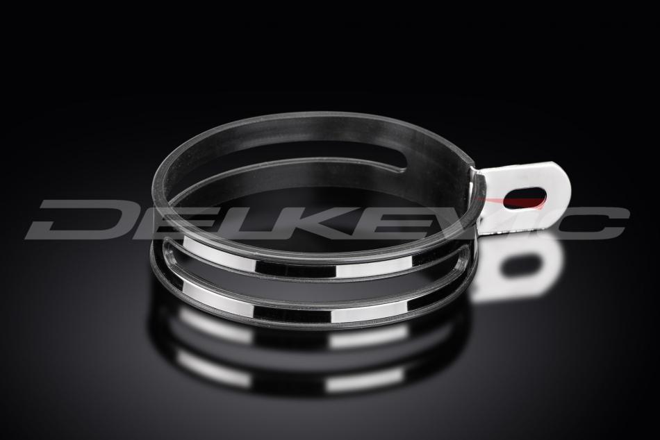 SILENCER STRAP 225/350/450mm OVAL DELKEVIC EXHAUST SILENCER INC RUBBER(STANDARD)