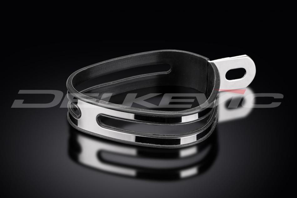SILENCER STRAP 320/420mm TRI-OVAL DELKEVIC EXHAUST SILENCER INC RUBBER STRAP