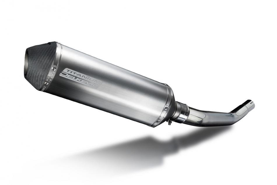 Kawasaki ZX6R Ninja 636 03-06 343mm X-Oval Titanium Exhaust Silencer Can Kit