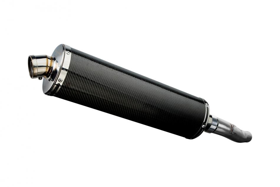 TRIUMPH SPRINT GT1050 2010-2015 450mm OVAL CARBON BSAU SILENCER EXHAUST KIT