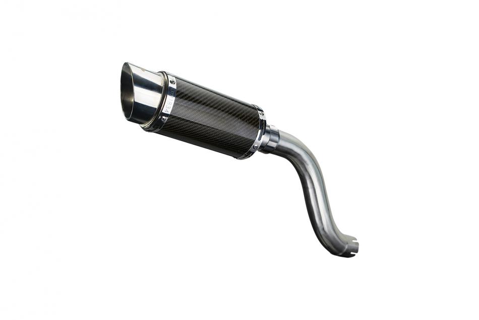 TRIUMPH SPEED TRIPLE 955i 02-04 HI LEVEL 200mm ROUND CARBON  EXHAUST KIT