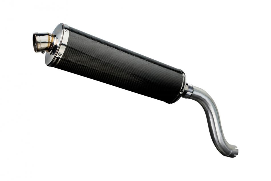 TRIUMPH SPEED TRIPLE 955i 02-04 HI LEVEL 450mm OVAL CARBON BSAU EXHAUST KIT