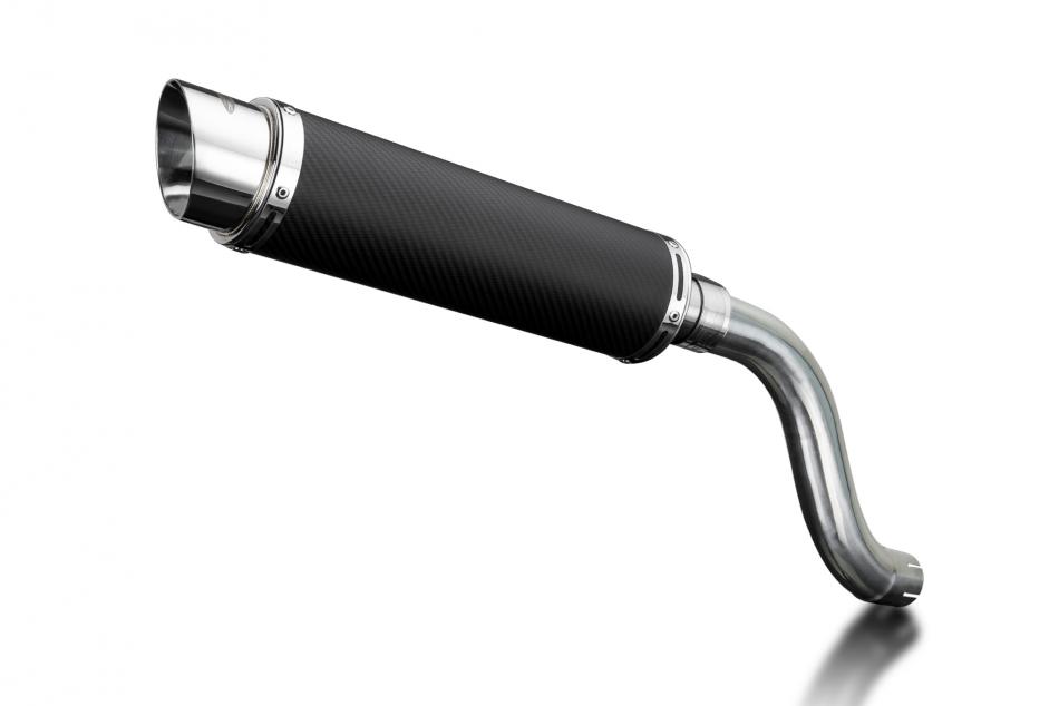 TRIUMPH SPEED TRIPLE 955i 02-04 350mm CARBON ROUND BSAU SILENCER EXHAUST KIT