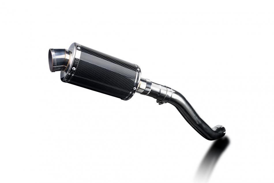 KAWASAKI Z750 2004-2006 225mm OVAL CARBON SILENCER EXHAUST KIT