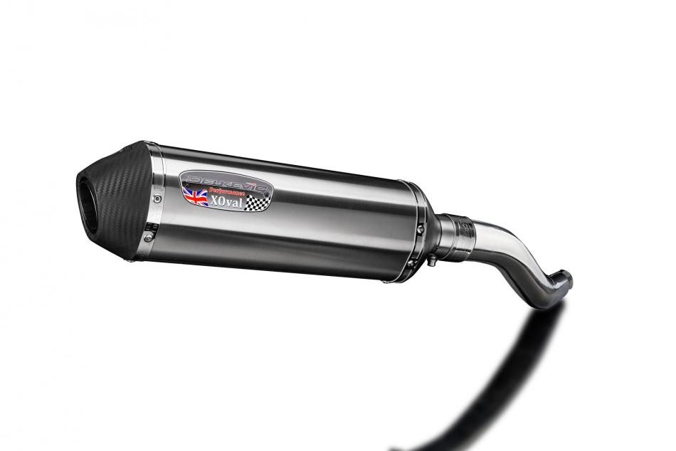 KAWASAKI Z750S Z750 2007-2012 343mm X-OVAL STAINLESS SILENCER EXHAUST KIT