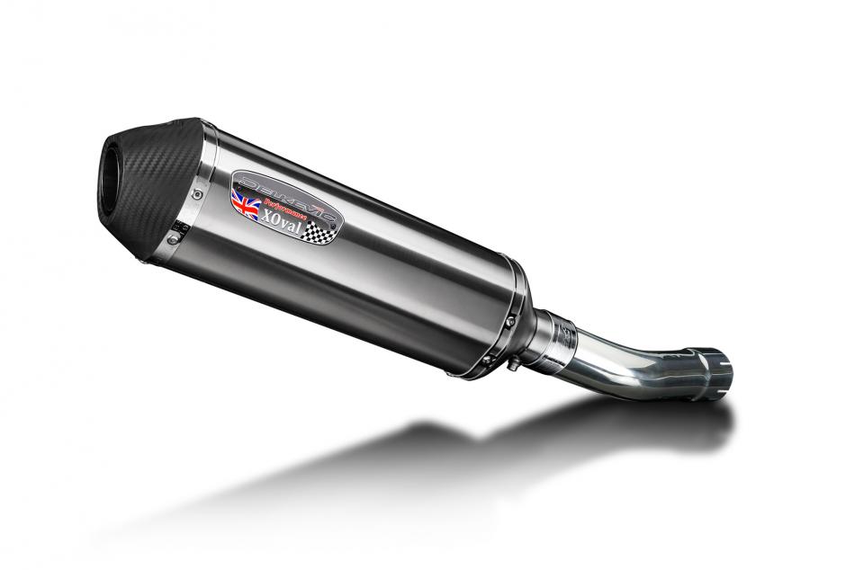 SUZUKI GSF1250 BANDIT 2007-2016 343mm X-OVAL STAINLESS SILENCER EXHAUST KIT