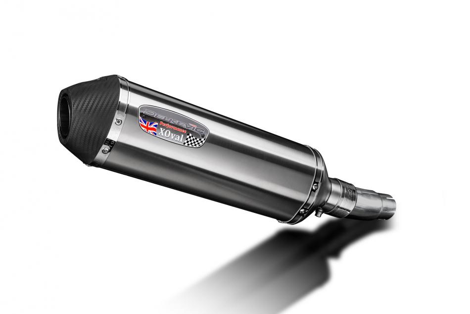 Kawasaki 250R 300 Ninja 2008-2016 343mm X-Oval Stainless Exhaust Silencer Kit