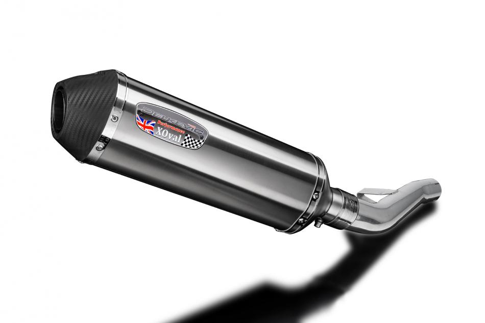 Suzuki GSX1400 2005-2009 Delkevic 343mm X-Oval Stainless Exhaust Silencer Kit