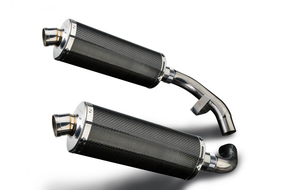 HONDA ST1100 PAN EUROPEAN 1989-2002 350mm CARBON SILENCER EXHAUST KIT