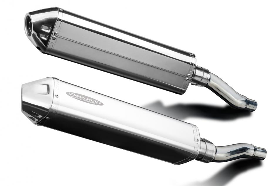 Kawasaki GPZ500S 1987-2007 420mm Tri-Oval Stainless Exhaust Silencer Can Kit