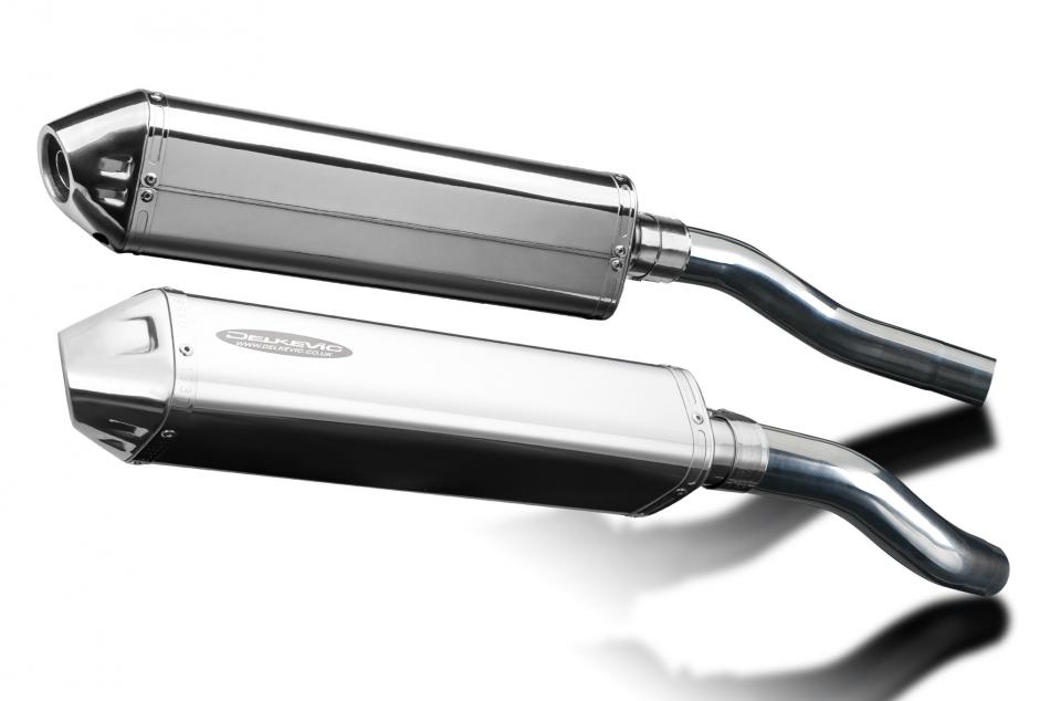 Honda ST1300 ABS Pan European 02-17 420mm Tr-Oval Stainless Exhaust Silencer Kit