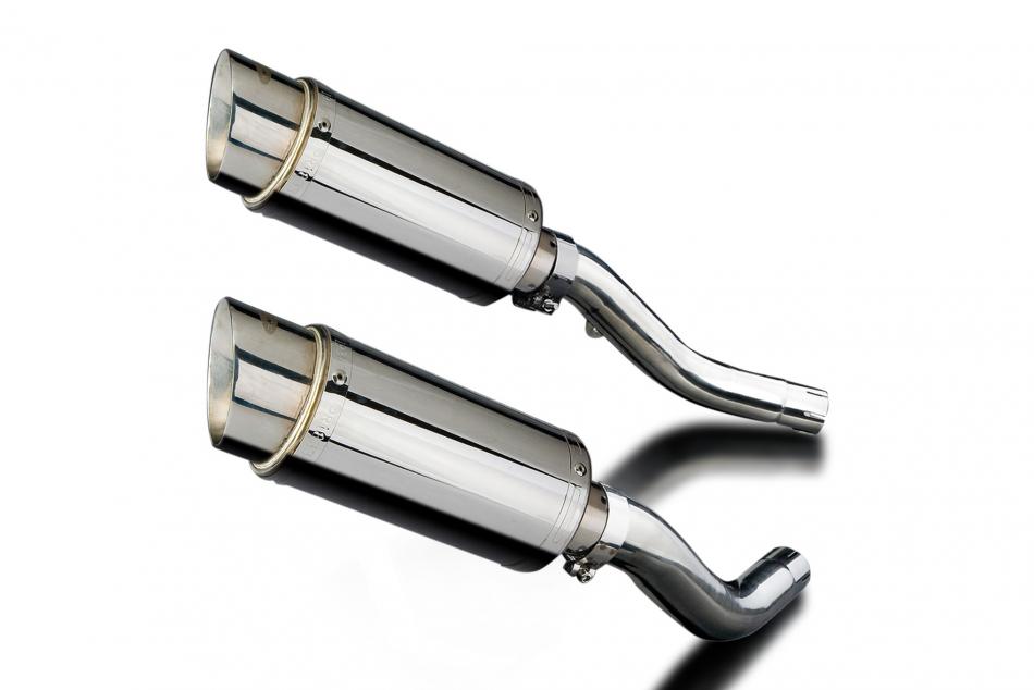 KAWASAKI Z1000 2003-2006 200mm ROUND STAINLESS SILENCER EXHAUST KIT