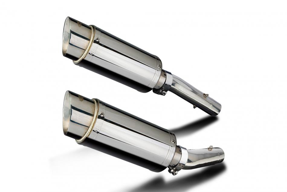 APRILIA RSV1000 R FACTORY 04-10 200mm ROUND STAINLESS SILENCER EXHAUST KIT