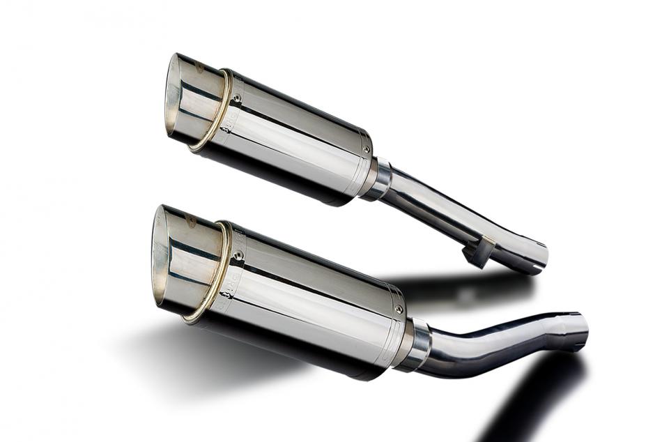 YAMAHA XJR1200 1995-1998 200mm ROUND STAINLESS SILENCER EXHAUST KIT