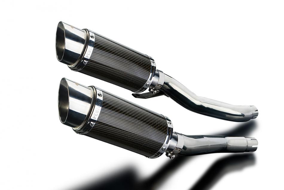 YAMAHA XJ600N XJ600S DIVERSION 92-04 200mm ROUND CARBON  SILENCER EXHAUST