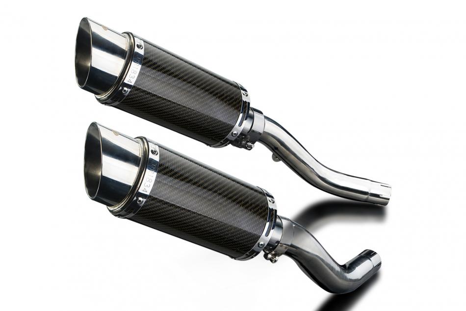 KAWASAKI Z1000 2003-2006 200mm ROUND CARBON  SILENCER EXHAUST KIT