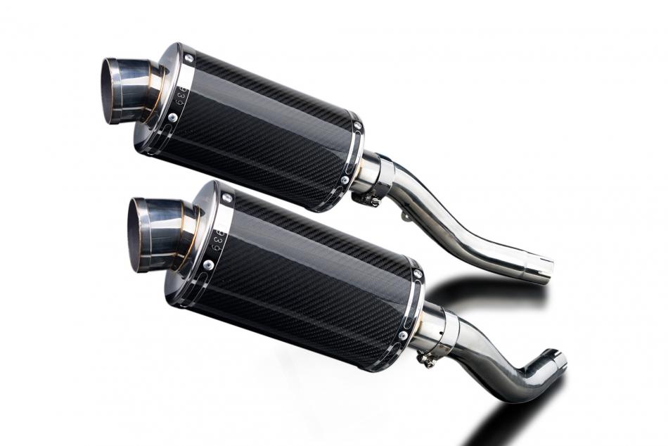 KAWASAKI Z1000 2003-2006 225mm OVAL CARBON SILENCER EXHAUST KIT