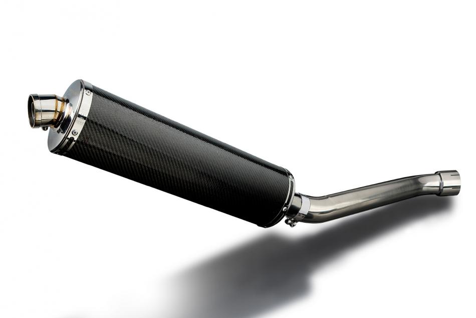 YAMAHA YZF-R1 02-03 FULL POWER 450mm OVAL CARBON BSAU SILENCER EXHAUST KIT