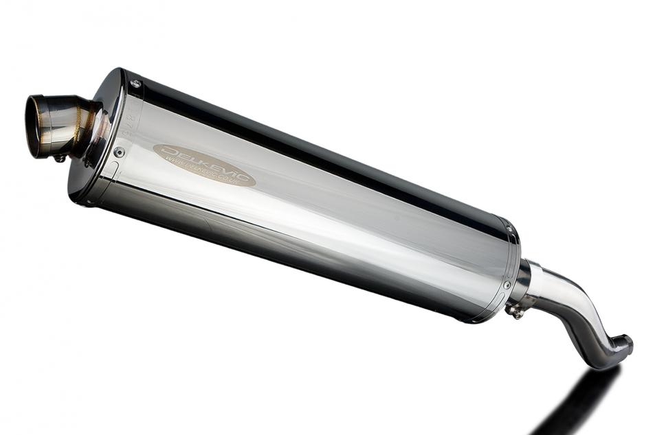 KAWASAKI Z750 2007-2012 450mm OVAL STAINLESS BSAU SILENCER EXHAUST KIT