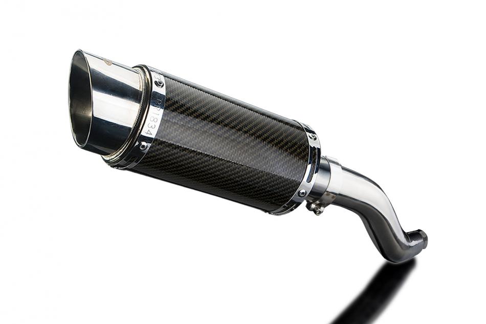 KAWASAKI Z750 2007-2012 200mm ROUND CARBON  SILENCER EXHAUST KIT