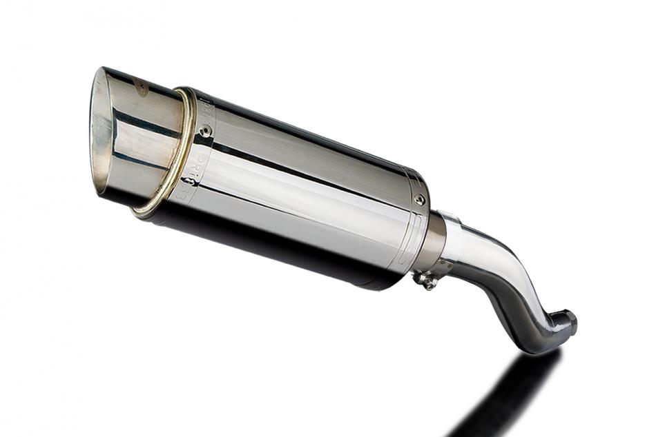 KAWASAKI Z750 2007-2012 200mm ROUND STAINLESS SILENCER EXHAUST KIT