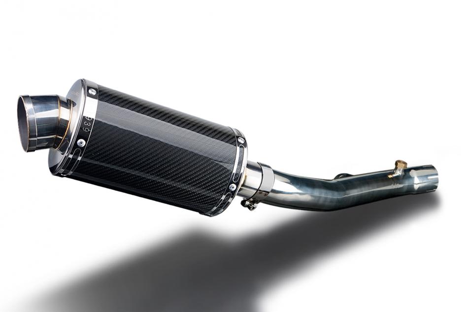 Honda CBR600FS Sport 2001-2003 225mm Oval Carbon Exhaust Silencer Can Kit