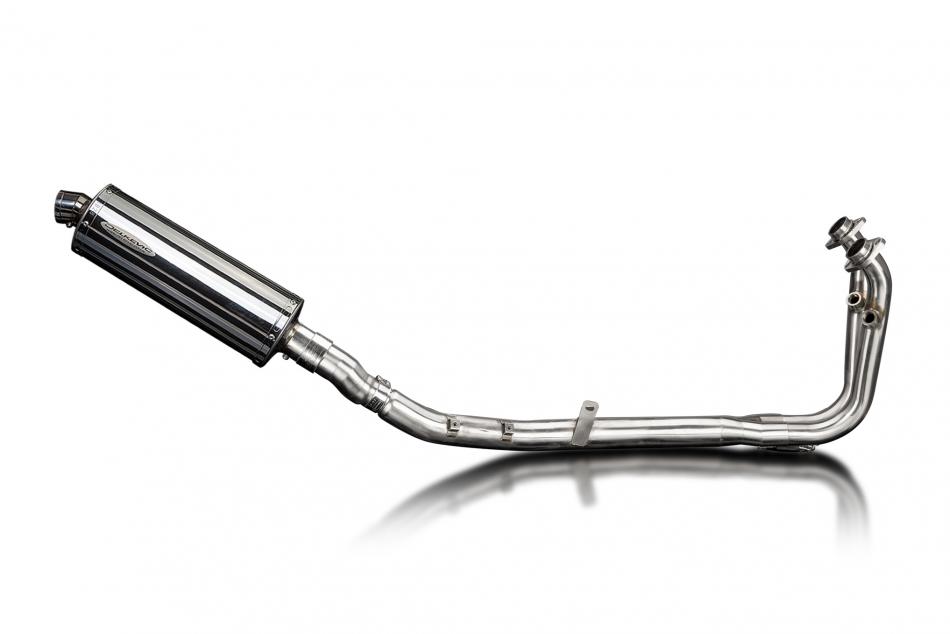 CFMOTO 450MT 2023-2025 Complete Exhaust 350mm Oval Stainless Silencer Can