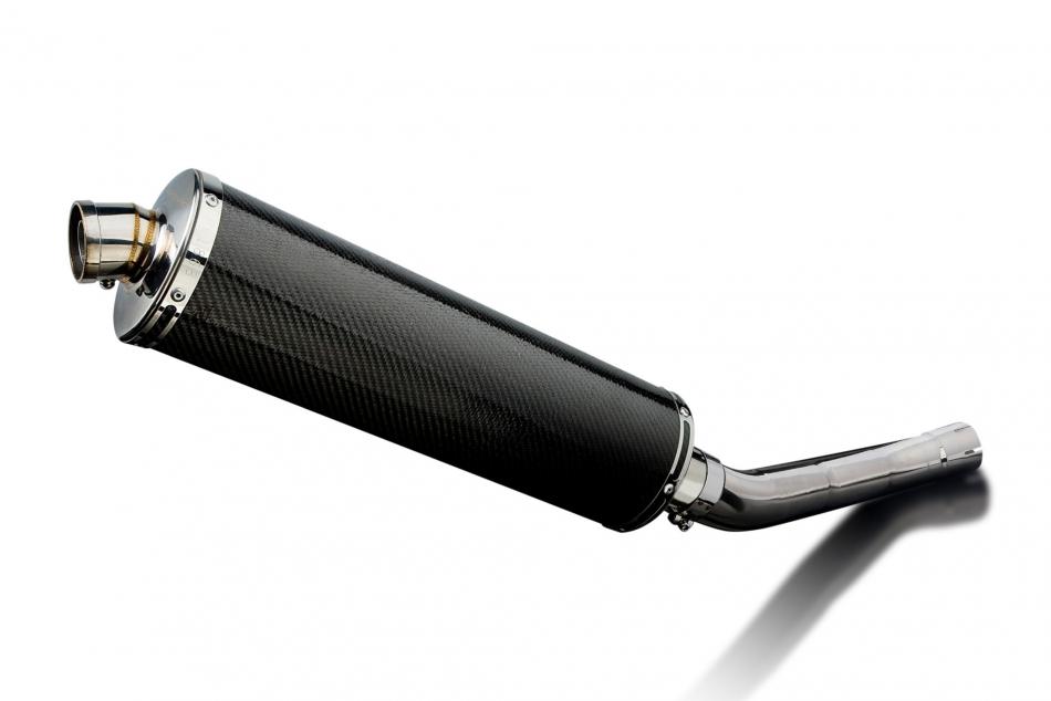 KAWASAKI Z750 2004-2006 450mm OVAL CARBON BSAU SILENCER EXHAUST KIT