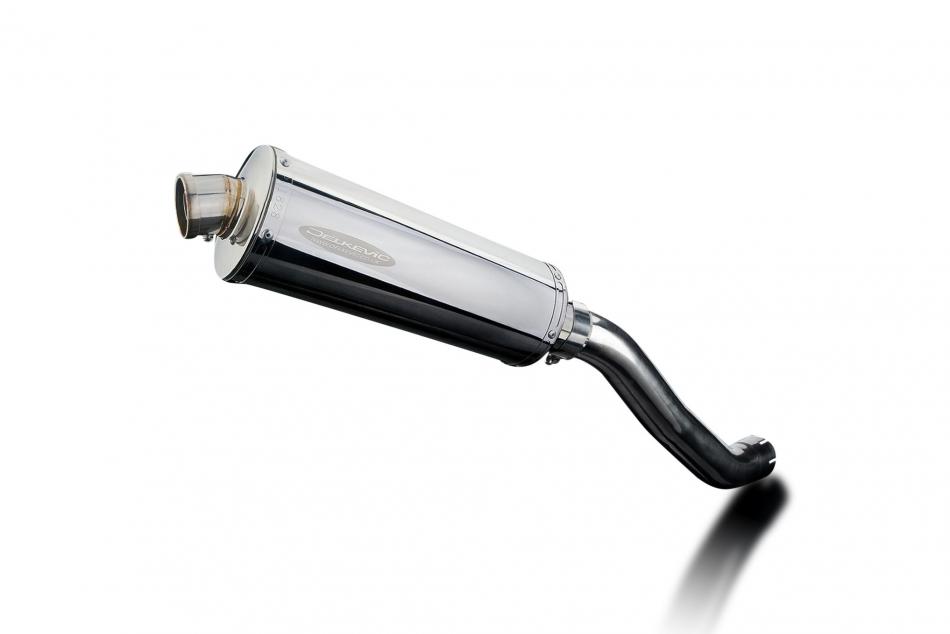 KAWASAKI Z750 2004-2006 350mm OVAL STAINLESS BSAU SILENCER EXHAUST KIT