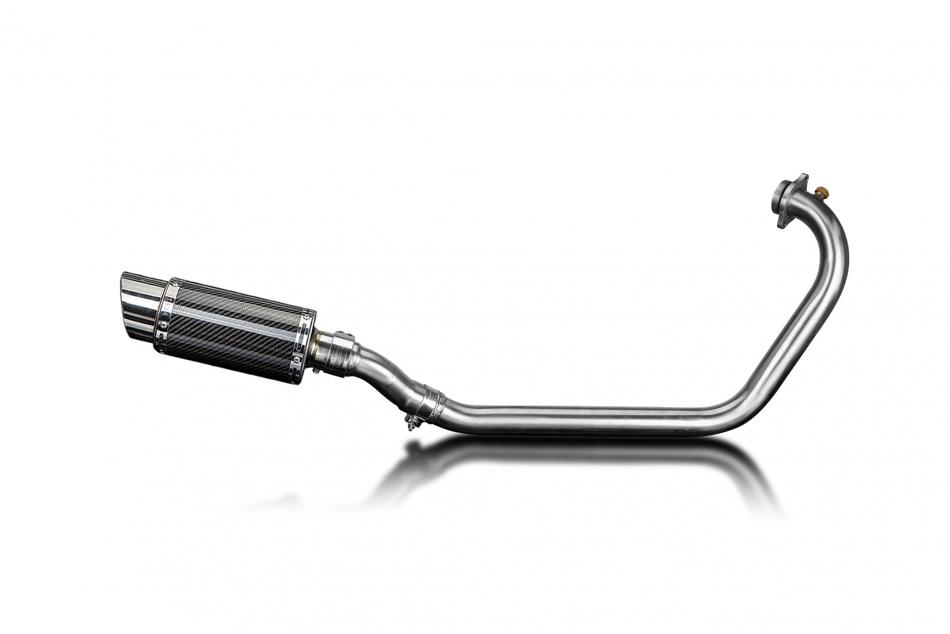 Triumph Speed 400 2024-2026 Complete Exhaust 200mm Round Carbon Silencer Can