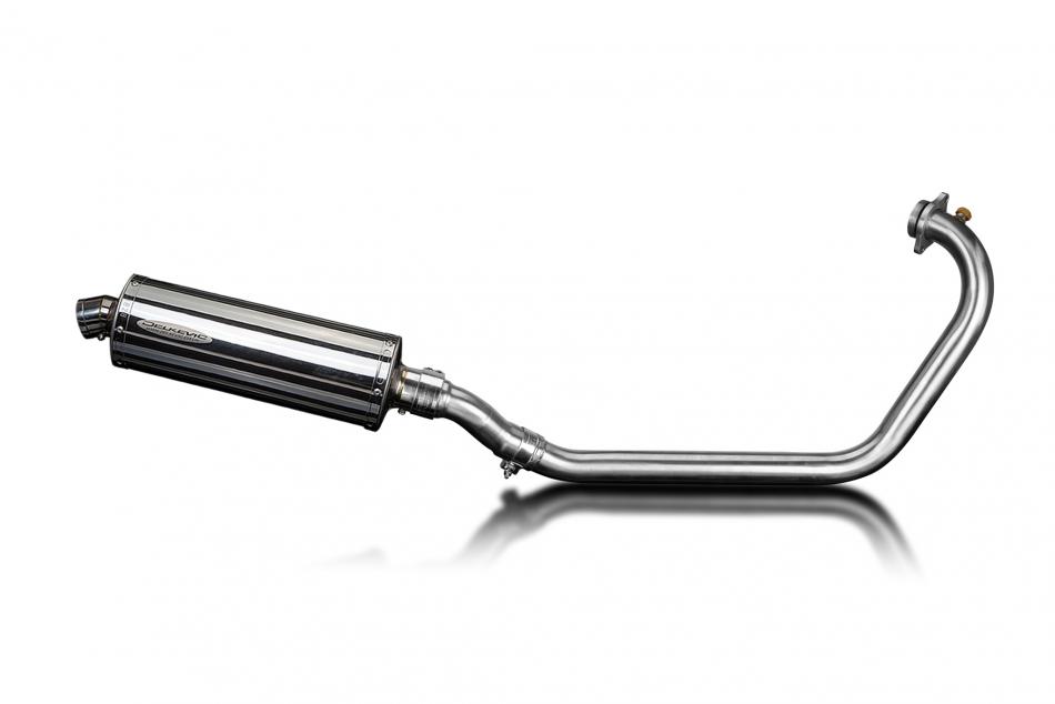 Triumph Speed 400 2024-2026 Complete Exhaust 350mm Oval Stainless Silencer Can