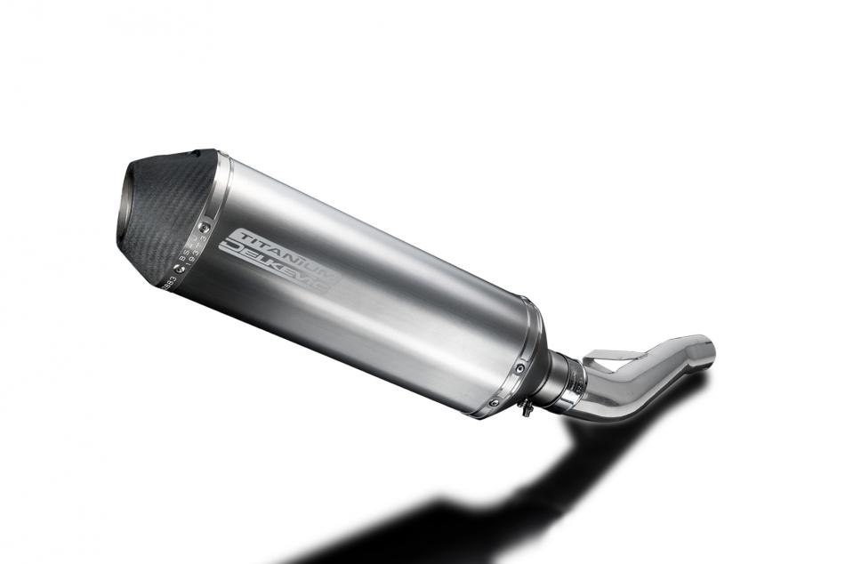 Suzuki GSX1400 2005-2009 Delkevic 343mm X-Oval Titanium Exhaust Silencer Can Kit