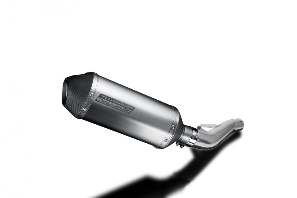 Suzuki GSX1400 2005-2009 Delkevic 260mm X-Oval Titanium Exhaust Silencer Can Kit